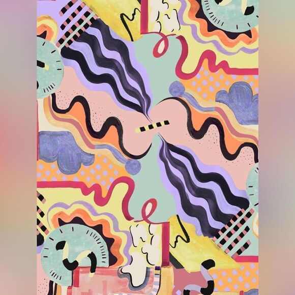 Pitaya | Colorful Abstract Zeitgeist leggings - Picture 6 of 8